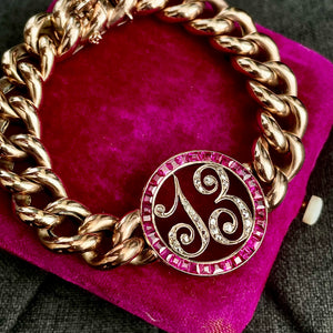 Bespoke Ruby & Diamond “13” Bracelet