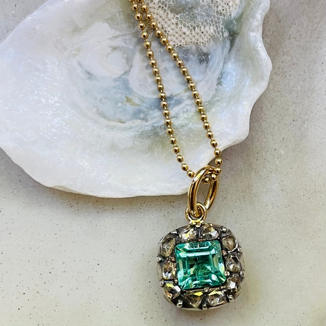 Emerald & Diamond Pendant