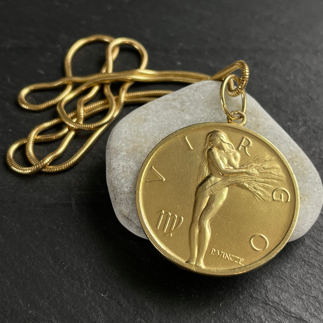 Paul Vinzce “Virgo” Pendant with Chain Necklace