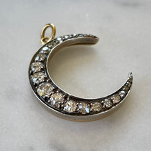 Load image into Gallery viewer, Reserved - Diamond Crescent Moon Pendant
