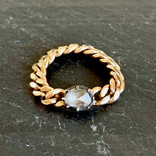 Load image into Gallery viewer, Rose Cut Diamond Chain Ring

