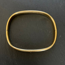 Load image into Gallery viewer, Italian Squared Gold Bangle
