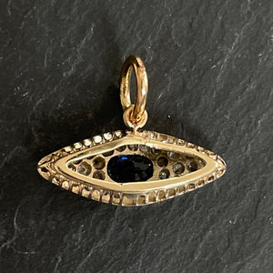 Bespoke Sapphire & Diamond “Evil Eye” Pendant
