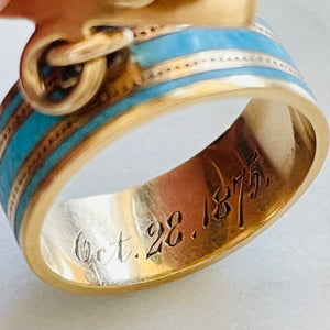 ON HOLD Enamel “IBHAR” Ring