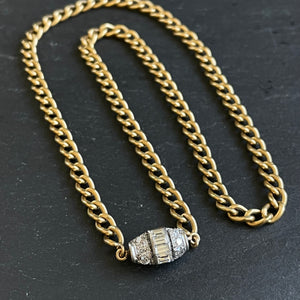 Bespoke Art Deco Diamond Curb Necklace