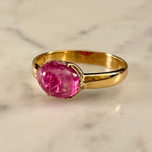 RESERVED Bespoke Claw Set Burma Ruby Ring