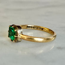 Load image into Gallery viewer, RESERVED - Bespoke Collet Set Emerald Ring
