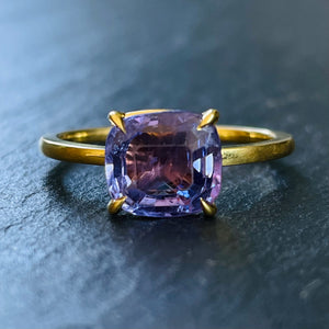Bespoke Purple Sapphire Ring