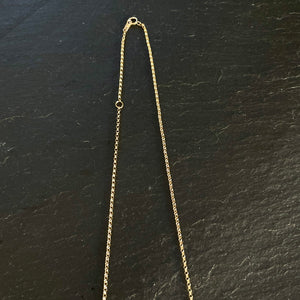 Diamond Flat Crescent Necklace