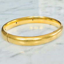 Load image into Gallery viewer, ON HOLD Gold Bangle with Diamonds
