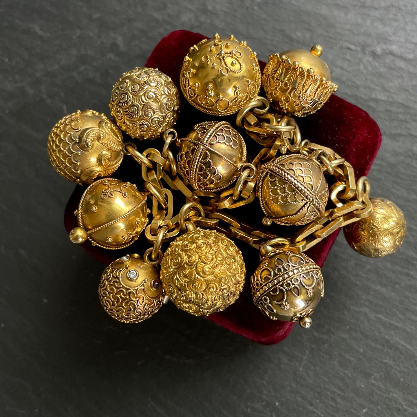 Bespoke Gold Ball Bracelet