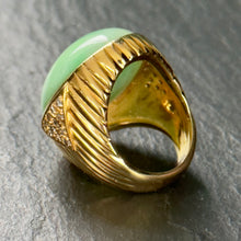 Load image into Gallery viewer, Jade &amp; Diamond Statement Ring
