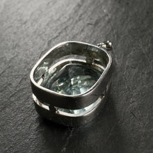 Load image into Gallery viewer, White Gold Aquamarine Pendant
