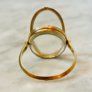 Gold Locket Ring