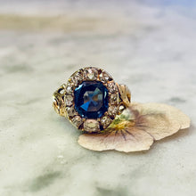 Load image into Gallery viewer, Pending sale Sapphire &amp; Diamond Ring
