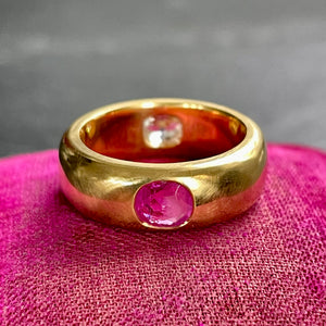 Bespoke Burma Pink Sapphire & Diamond *Gemini* Ring