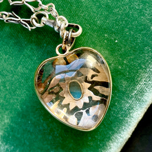 Turquoise & Diamond Heart