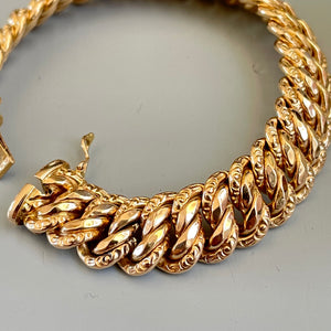 French Gold Chain Bracelet