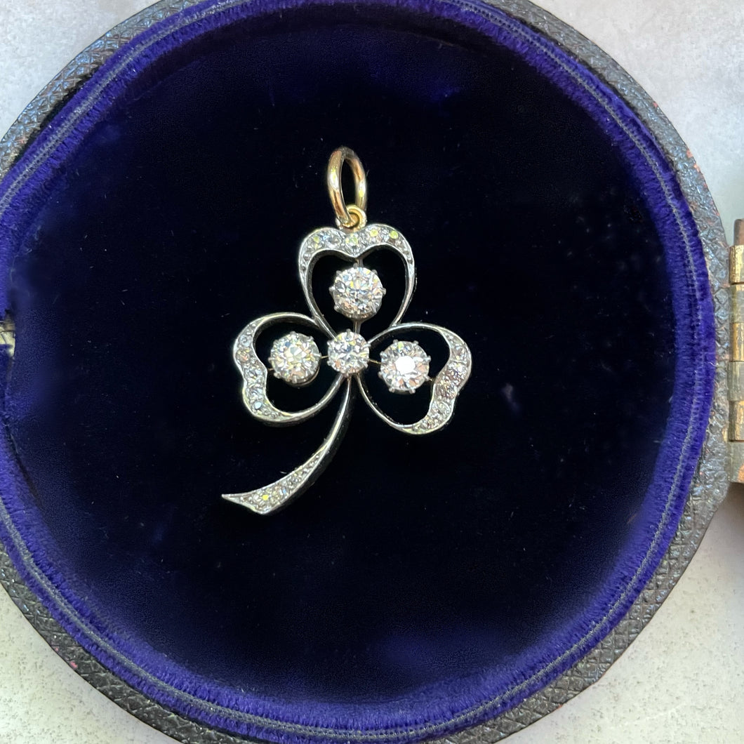 Diamond Trefoil Pendant