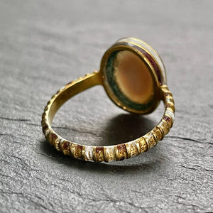 Ancient Intaglio Enamel Ring