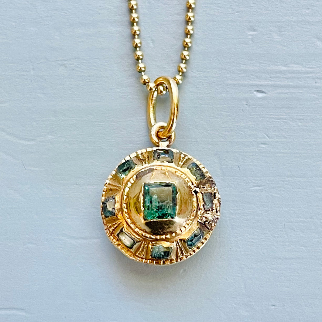 APOR Bespoke ~ Late 18th Century Iberian Emerald Pendant 1