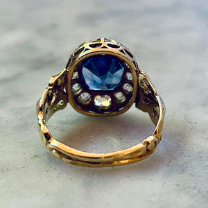 Sapphire & Diamond Ring