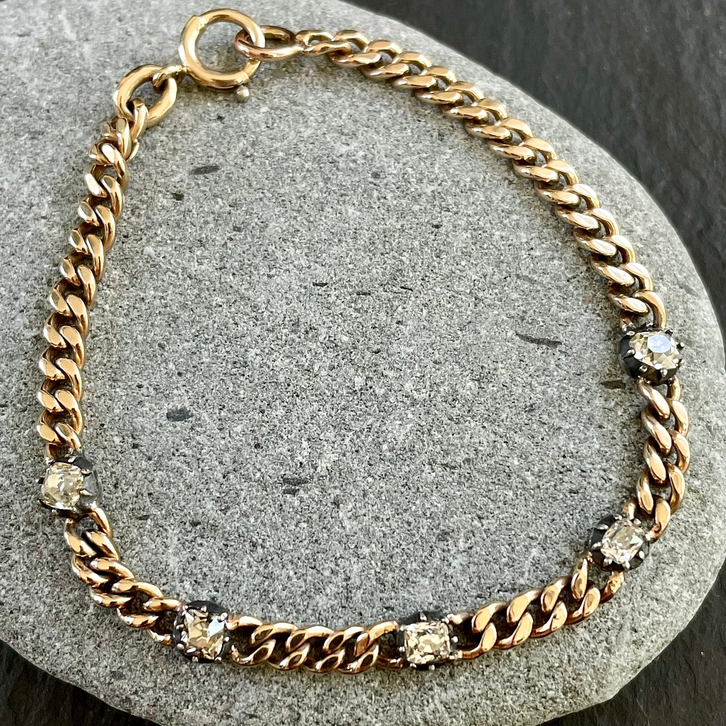 Bespoke Collet Set Diamond Bracelet