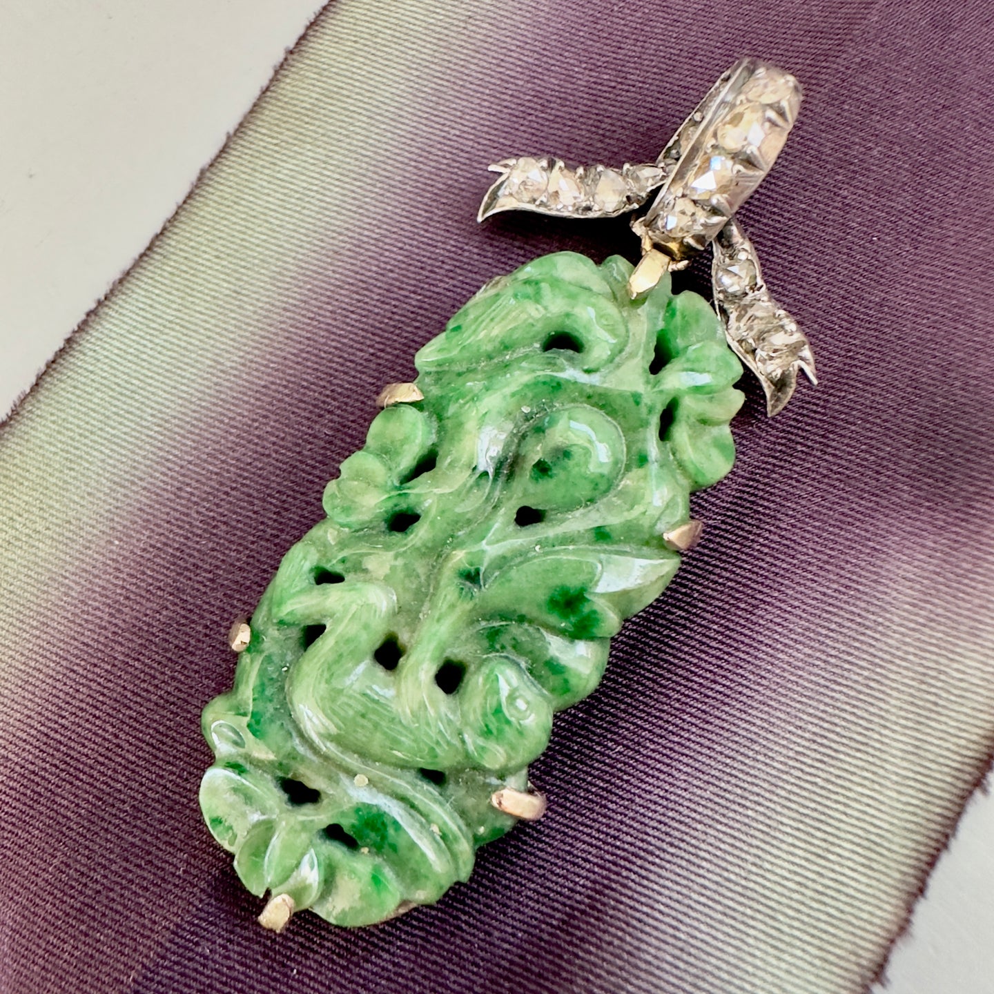 Jade & Diamond Pendant