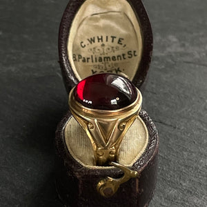 Garnet Signet Ring