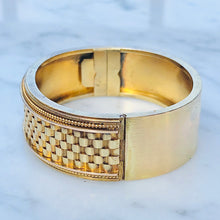 Load image into Gallery viewer, Textured Gold Bangle
