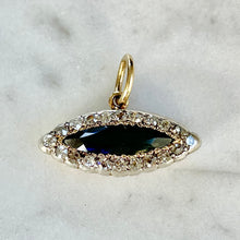 Load image into Gallery viewer, Bespoke Diamond and Sapphire “Evil Eye” Pendant
