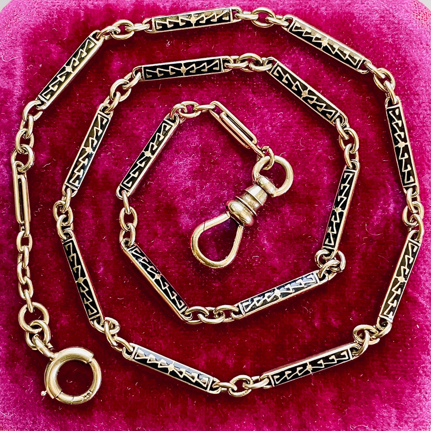 Enamel Watch Chain