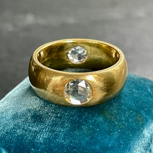 Bespoke Rose & Mine Cut Diamond *Gemini* Ring