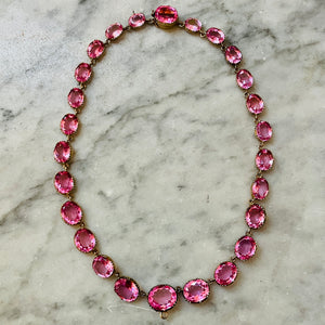 Pink Paste Rivière Necklace