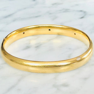 ON HOLD Gold Bangle with Diamonds