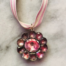 Load image into Gallery viewer, Pink Foiled Rock Crystal Pendant
