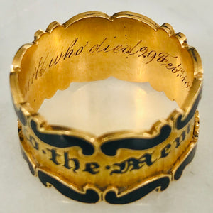 “Sacred to the Memory Of” Ring