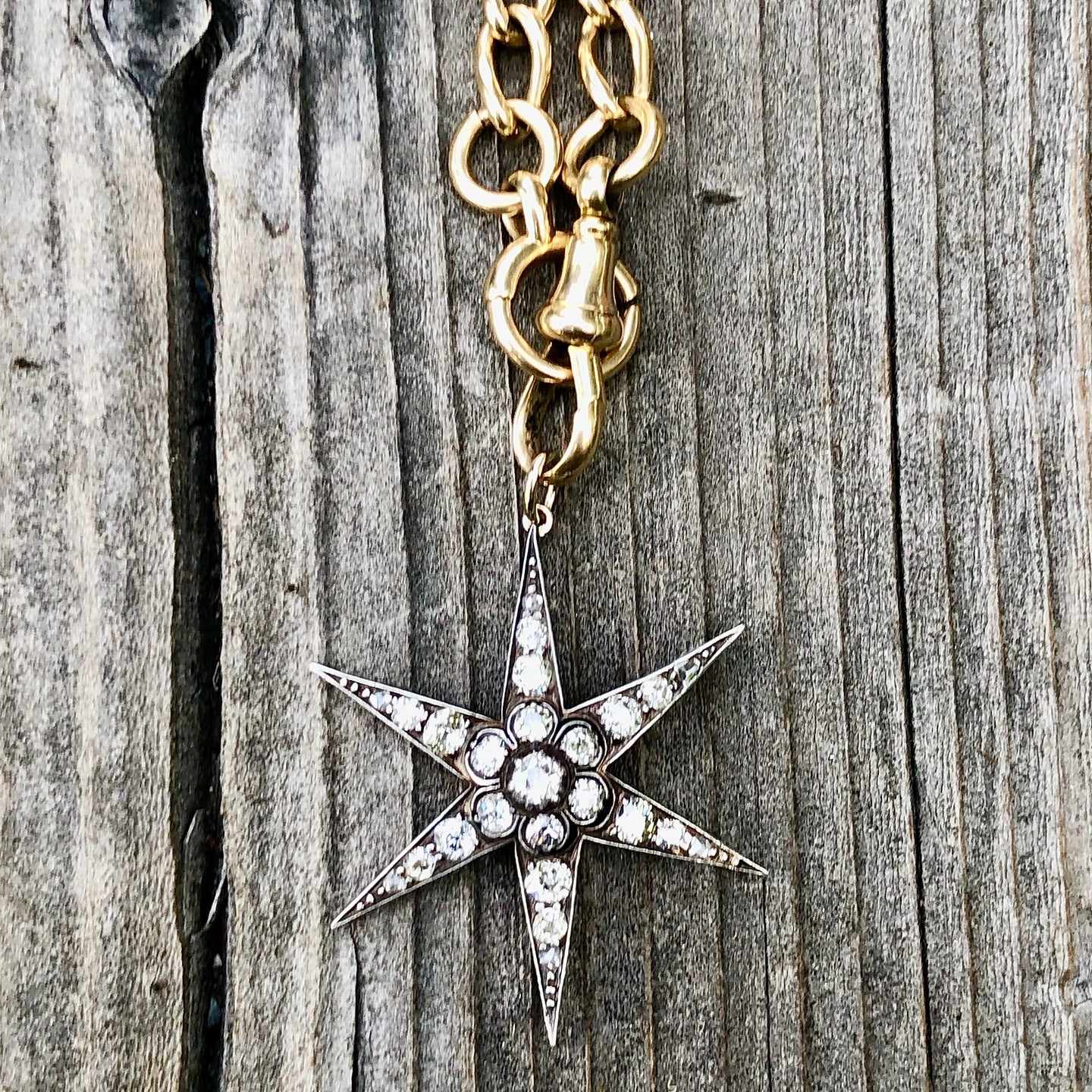 Diamond Six Point Star Pendant