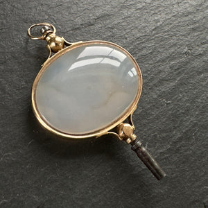 Agate Watch Key Pendant