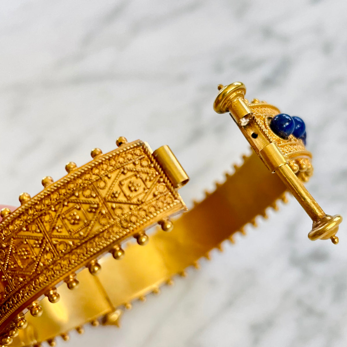 Grand Tour Lapis Lazuli “ROMA” Bangle – A Pocket of Rocks