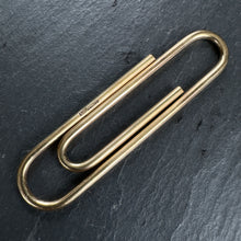 Load image into Gallery viewer, Gold Paper Clip

