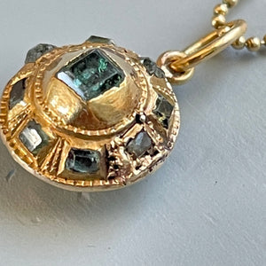 Bespoke Late 18th Century Iberian Emerald Pendant 1