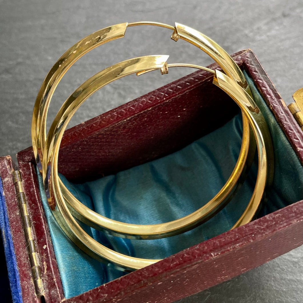 Italian Gold Hoop Earring