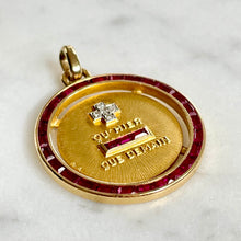 Load image into Gallery viewer, Ruby &amp; Diamond +/- Pendant
