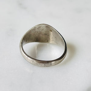 Silver “R” Ring