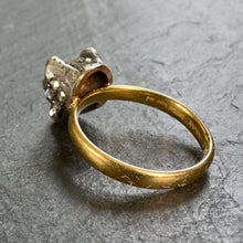 Load image into Gallery viewer, APOR Bespoke ~ Antique Gold and Diamond Bulldog Ring

