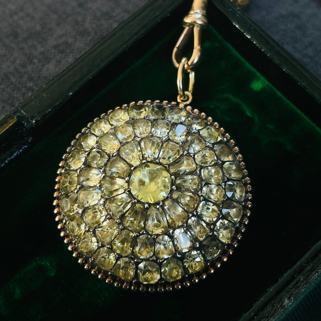 Late 18th Century Portuguese Chrysoberyl Pendant