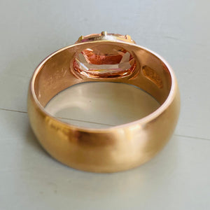 Bespoke Pyrope/Spessartite Garnet Ring