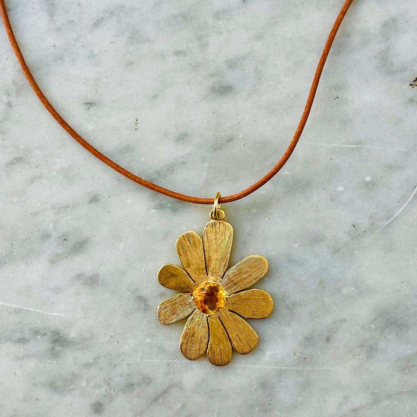 Bespoke Gold Flower Necklace