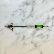 Load image into Gallery viewer, Tourmaline &amp; Diamond Arrow Pendant

